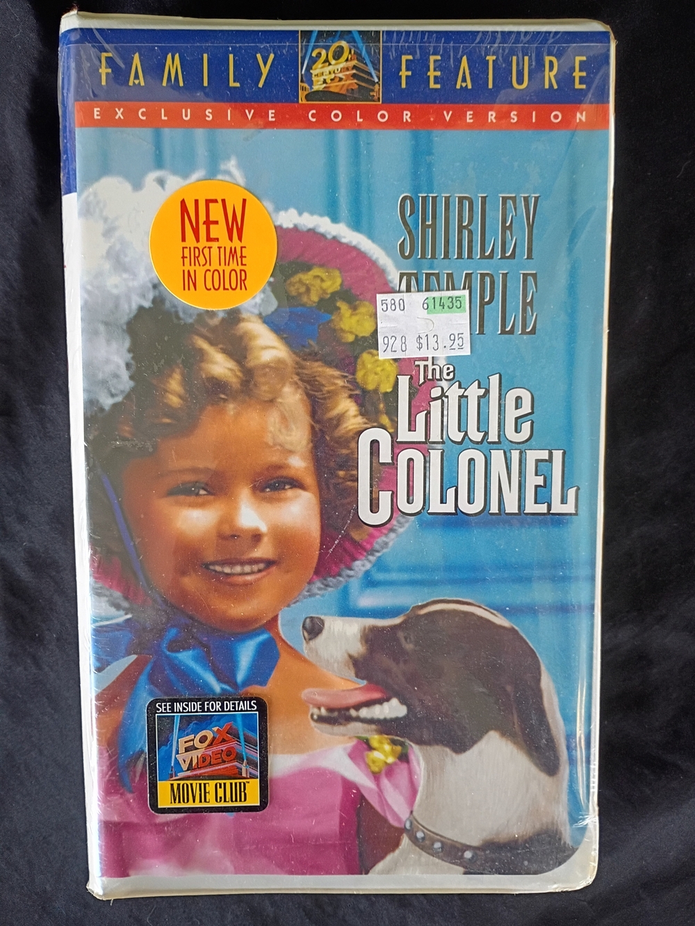 Shirley Temple The Little Colonel VHS - Blue/Pink Cover